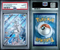 Pokemon TCG Reshiram N's Journey Together Card 167/159 PSA 10 - Image 3