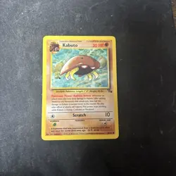 Pokemon TCG Kabuto 50/62 Fossil Unlimited Card WOTC Free Shipping D67 - Image 1