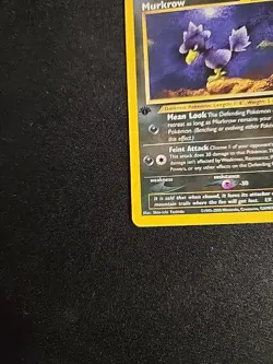 Murkrow 24/111 -1st Edition- Rare Neo Genesis Pokemon Card - Image 4