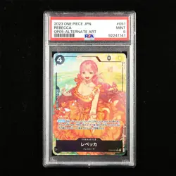 PSA MINT 9 20223 ONE PIECE JPN .TCG Card OP05-091 Rebecca - Image 1