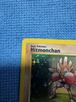 Pokemon TCG Hitmonchan Base Set Holo Unlimited Rare Card 7/102 - Image 2