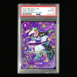 PSA GEM MT 10 2024 ONE PIECE JPN .TCG Card OP09-067 Zoro-Juurou - Image 2