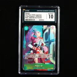 CGC GEM MINT 10 2024 ONE PIECE JPN .TCG Card OP09-034 Perona - Image 1