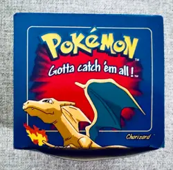 23K Gold Plated CHARIZARD Trading Card 1999 Burger King Pokemon Ball Blue SEALED - Image 1