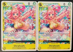 2x Shirahoshi OP03-116 Promo Tournament Pack Vol.6 One Piece Card Game English - Image 1