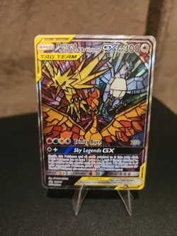 Pokemon-Moltres Zapdos Articuno GX SM210, Hidden Fate Promo TCG Card - Image 1