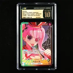 CGC PRISTINE 10 2023 ONE PIECE JPN .TCG Card OP06-021 Perona - Image 1