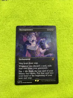 Necropotence (Anime Borderless) Wilds of Eldraine: Enchanting Tales Regular - Image 1