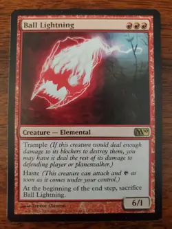 MTG Magic the Gathering Ball Lightning (125/257) Magic 2010 LP - Image 1
