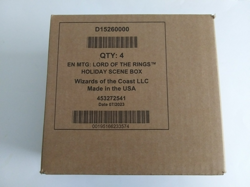 MAGIC THE GATHERING LORD OF THE RINGS HOLIDAY SCENE BOX CASE OF 4 - SEALED! - Image 1