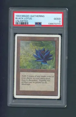 Magic the Gathering Unlimited Black Lotus PSA 2 - Image 1