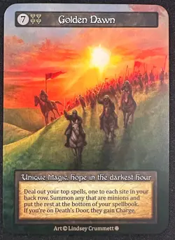 GOLDEN DAWN SORCERY CONTESTED REALM GOTHIC UNIQUE MAGIC SP! - Image 1