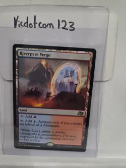 Riverpyre Verge #0260 ~ Rare- Land Red/Blue -MTG Aetherdrift- Magic- Non-Foil - Image 1