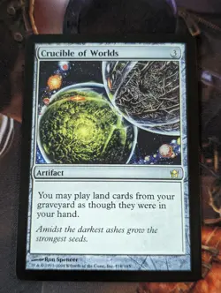 MTG Sticker EDH CEDH Crucible of Worlds - Image 1