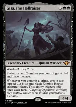 MTG Gisa, the Hellraiser Outlaws of Thunder Junction 0089 Regular Mythic - Image 1