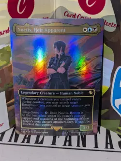 Noctis, Heir Apparent Foil Borderless MTG Final Fantasy NM - Image 1