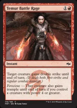 Temur Battle Rage - Fate Reforged #116/185 MTG Magic The Gathering - Image 1
