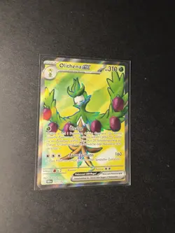 Pokemon Karte Olithena EX 207/182 Ewige Rivalen Full Art Holo Near Mint Deutsch - Image 3