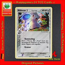 Nidoran? d - Pokemon Karte TCG 56/101 Holo EX Dragon Frontiers /P10 - Image 1