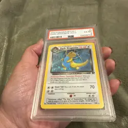2000 Pokemon Rocket DARK DRAGONITE-HOLO #5/82 PSA 6 - Image 4