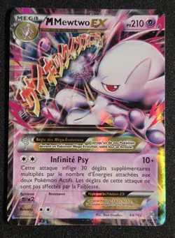CARTE POKEMON - M MEWTWO EX - XY IMPULSION TURBO #64/162 FR - EXCELLENT - Image 1