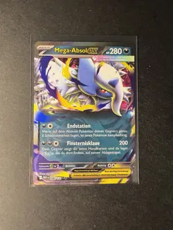 Pokemon Mega Absol EX 086/132 Mega Entwicklung Base Set Deutsch NM - Image 1