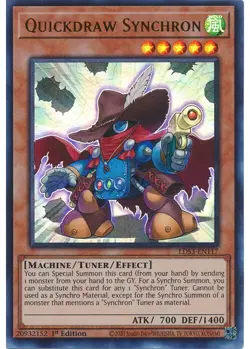 Yugioh - Quickdraw Synchron (Blue Ultra Rare) (1st Edition) - LDS3-EN117 P - Image 1