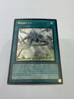Yugioh Wishes For Eyes Of Blue Sdwd-en042 Blue Eyes White Destiny Ultra Rare - Image 1