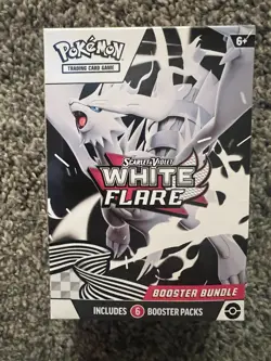 Pokemon TCG Card Scarlet & Violet White Flare Booster Bundle 6 Booster Packs NEW - Image 1