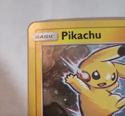 TCG POKEMON Pikachu SM98 Sun&Moon Ultra Rare Holo Black Star Promo Pokemon Card - Image 2