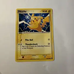 Pikachu Emerald Regular Card 60/106 Common Moderate Play Pokemon TCG English - Image 1