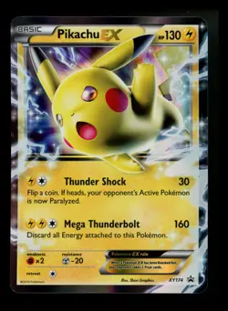 Pikachu EX XY174 Black Star Promo 2016 Holo Rare Pokemon Card TCG - Image 1