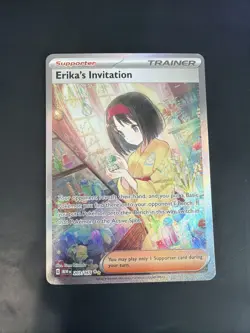 Pokemon Card Erika's Invitation 203/165 Scarlet & Violet 151 Holo Trainer NM - Image 1