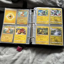 Large 60 Page Double Pocket Binder Pink With 160+ Pokemon Cards - Some Rare Holo - Image 5