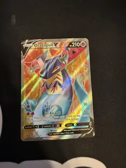 2020 Dragapult V 183/192 Rebel Clash Pokemon Card Ultra Rare Full Art Holo Excel - Image 1