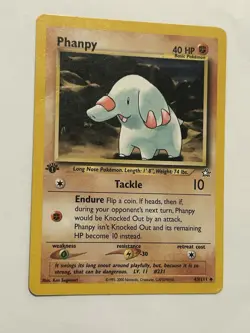 Pokemon Neo Genesis 43/111 Phanpy Uncommon Card 1st Edition - Image 1