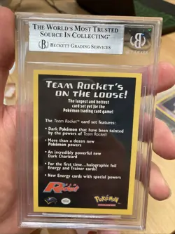 BGS 7.5 Team Rocket 2000 Promotional Pokemon Card Team Rocket's on the Loose! - Image 2