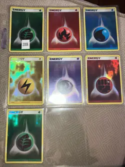 Pokemon League Play Promo Holo Energy Cards Lot Of 7 NM - Image 1