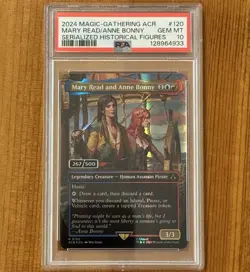 PSA 10 | Mary Read and Anne Bonny, Serialized 267/500 MTG Assassin’s Creed ACR - Image 1