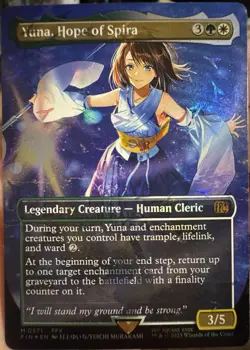 Yuna, Hope of Spira (Borderless) (Chocobo Track Foil) Final Fantasy Foil - Image 1
