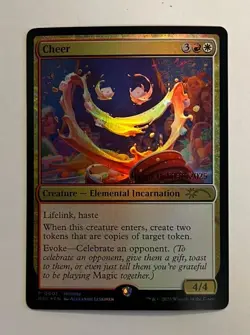 2025 MAGIC THE GATHERING CHEER DATED HOLIDAY FOIL PROMO GEM MINT 1 PER STORE! - Image 1