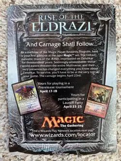 MTG Emrakul, the Aeons Torn (Magic Player Rewards Oversized Promo) - Image 3