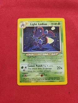 Pokemon: LIGHT LEDIAN #24/105 Neo Destiny 2000 Non-holo Rare Vintage - LP - I74 - Image 1