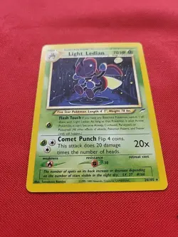 Pokemon: LIGHT LEDIAN #24/105 Neo Destiny 2000 Non-holo Rare Vintage - LP - I74 - Image 3