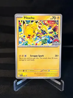 Pokemon TCG Pikachu #225 2025 World Championship Black Star Promo - Image 1
