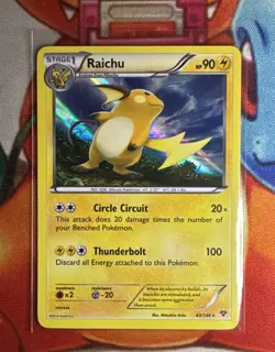 Pokemon TCG Raichu 43/146 XY Holo Rare - NM 💎 - Image 2