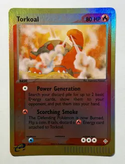 Torkoal - Ex Dragon 12/97 2003 - E Reader - Pokemon TCG - NM Reverse Holo - Image 1