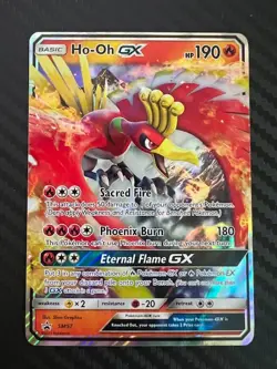 Pokemon TCG HO-OH GX Sun & Moon Sm57 Promo Promo LP - Image 1