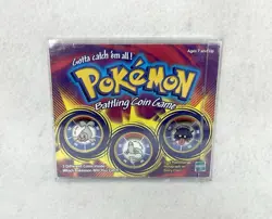 1999 Hasbro Pokemon Battling Coin Game 1 Pack Dewgong Seel Shellder - Image 1
