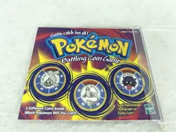 1999 Hasbro Pokemon Battling Coin Game 1 Pack Dewgong Seel Shellder - Image 3
